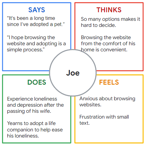 joeEmpathyMap